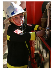 Boy in a CFA hat