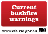 CFA Bushfire warning