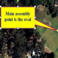 Sample of call out on map