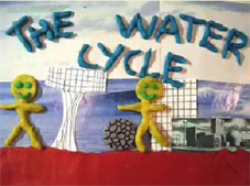 Students slowmation movie called The Water Cycle.