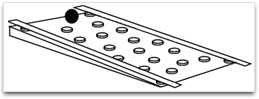 A simple mechanical model demonstrating the ?particle collision? model