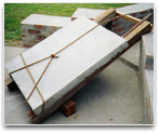 A wooden ramp