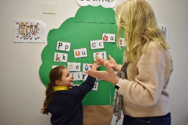 Tutor Learning Initiative teacher and student
