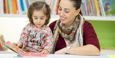 Parent reading to child